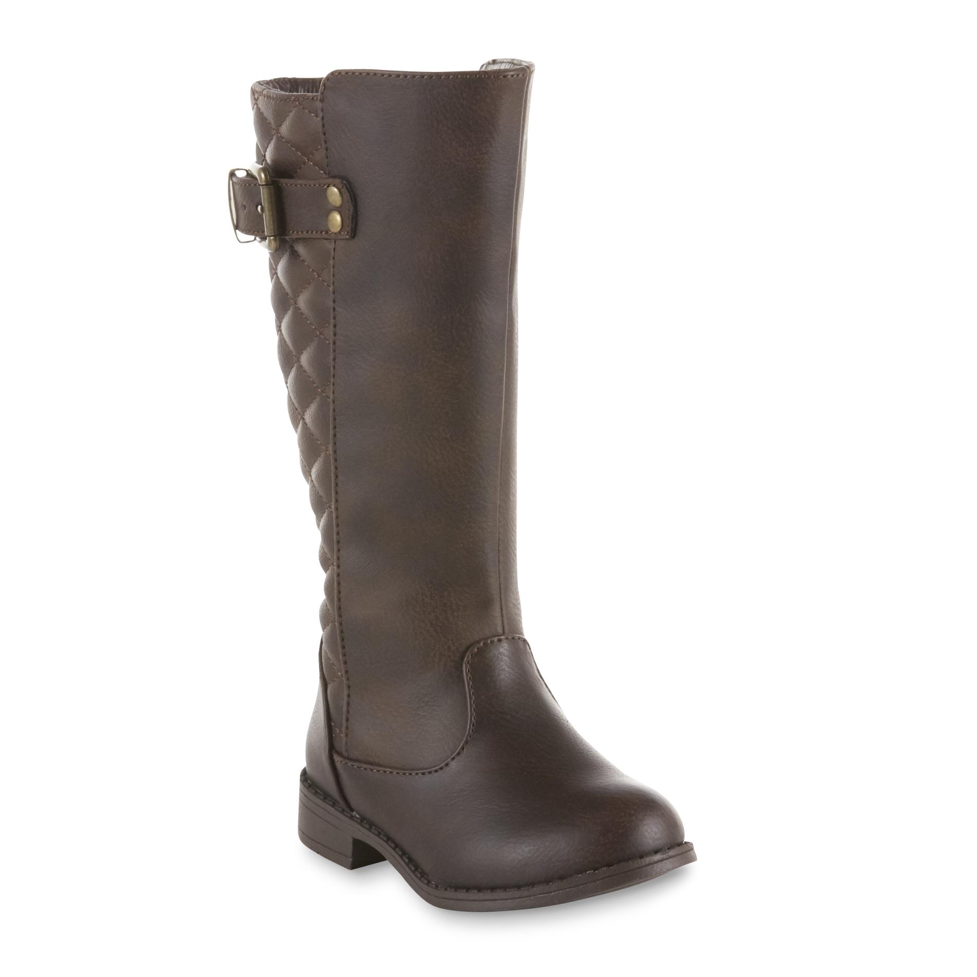 Piper Toddler Girls' Paige Quilted Riding Boot - Brown, 8 - (Toddler) Piper Toddler Girls' Paige Quilted Riding Boot - Brown, 8 - (Toddler)