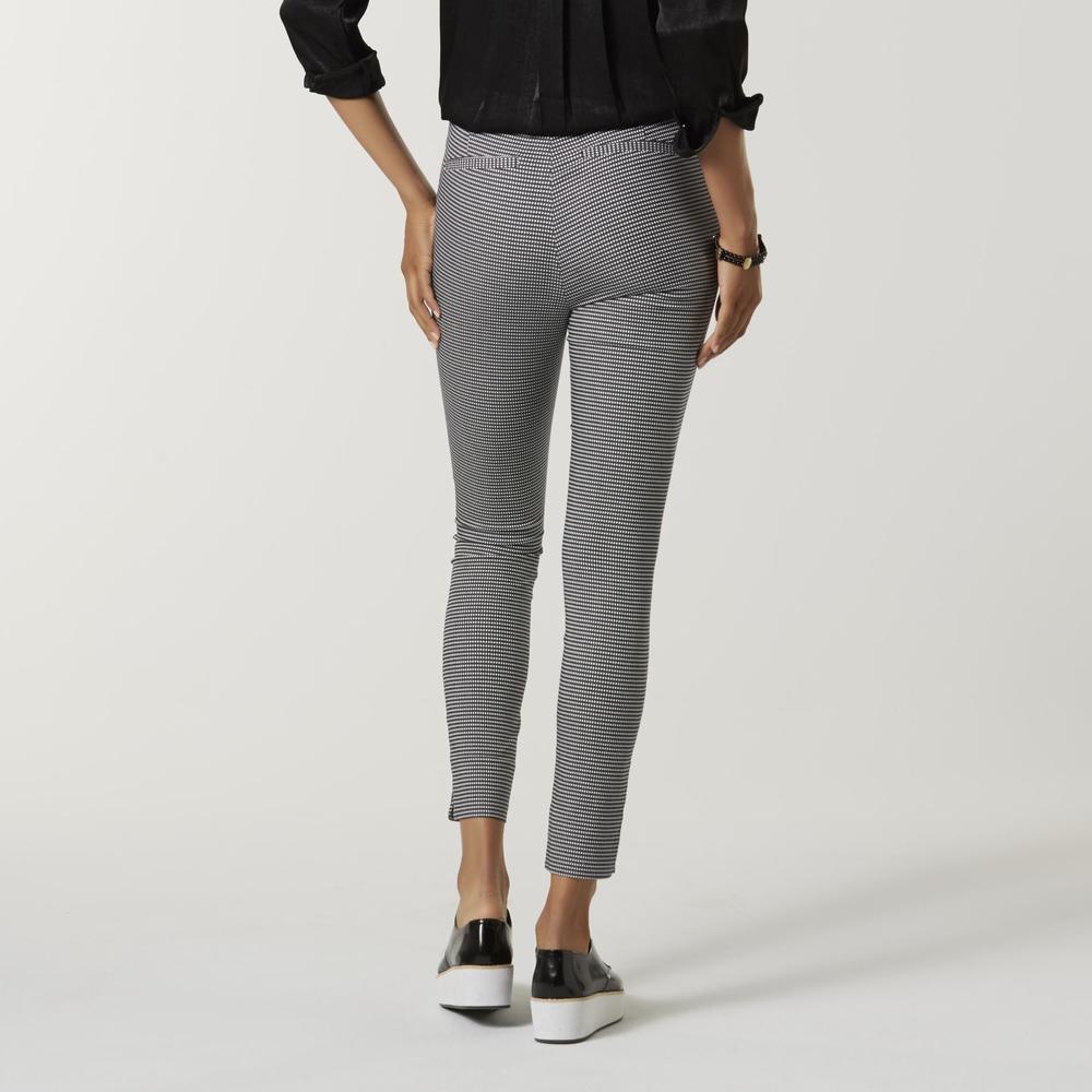 Simply Styled Women's Ponte Skinny Pants - Check
