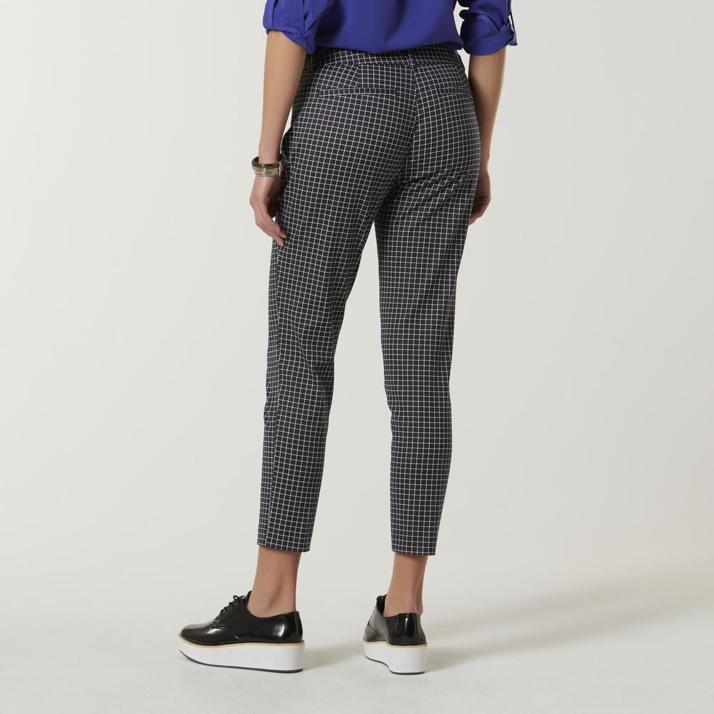 Simply Styled Women's Skinny Pants - Dot Grid