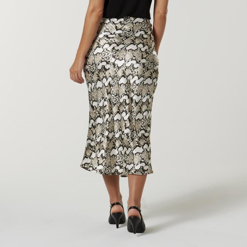 Spencer Women's Maxi Skirt - Snakeskin Print