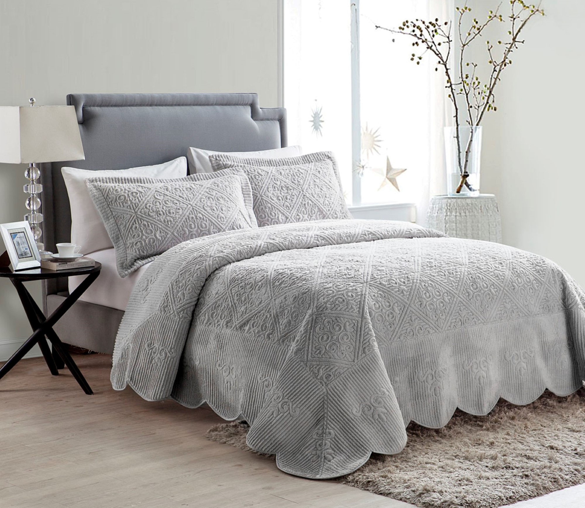 VCNY Home Westland Quilted Plush Bedspread