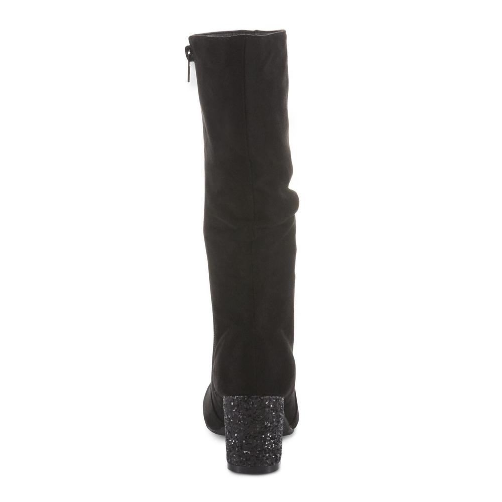 Simply Styled Girls' Mitzy Slouch Knee Boot - Black