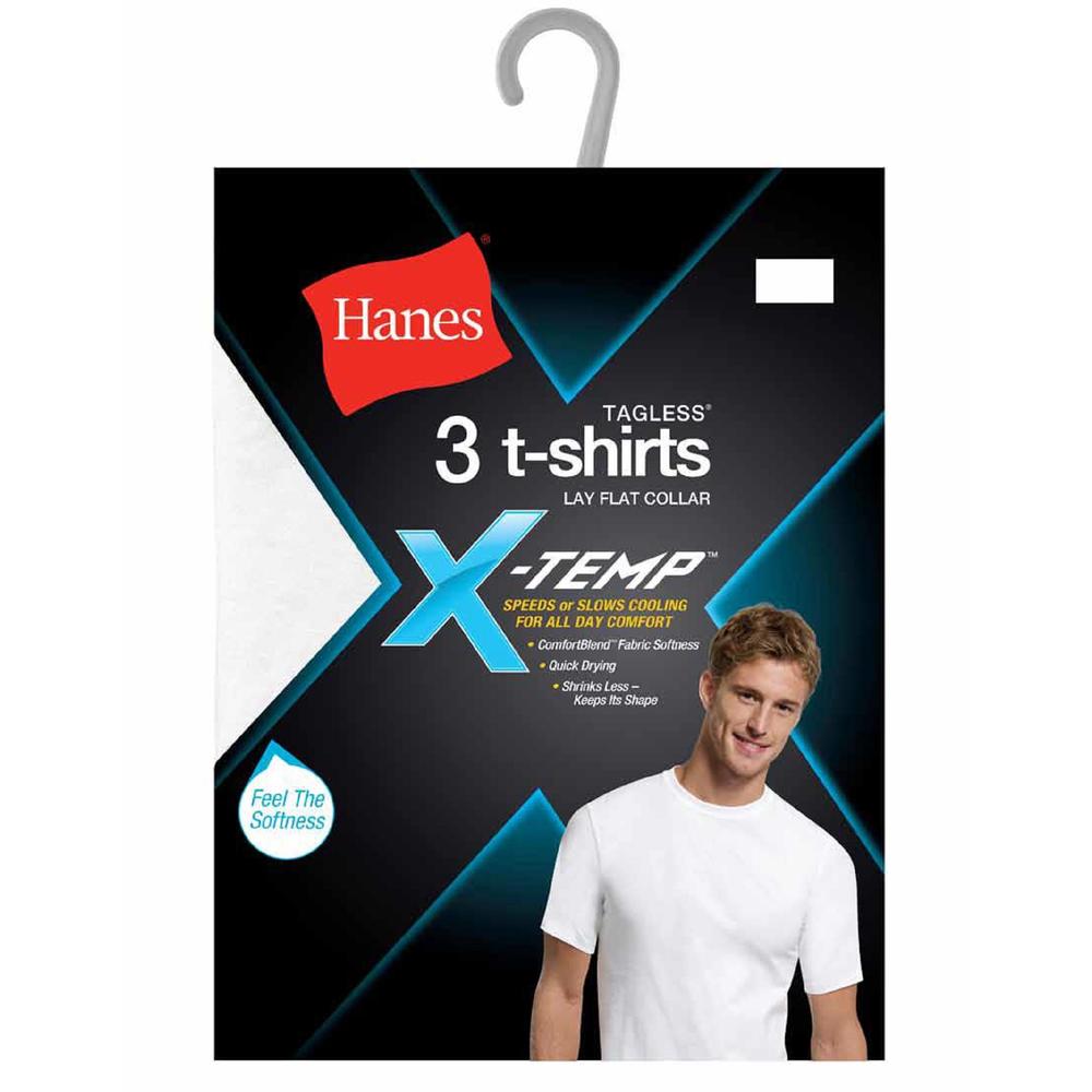 Hanes Men's 4-Pack X-Temp T-Shirts