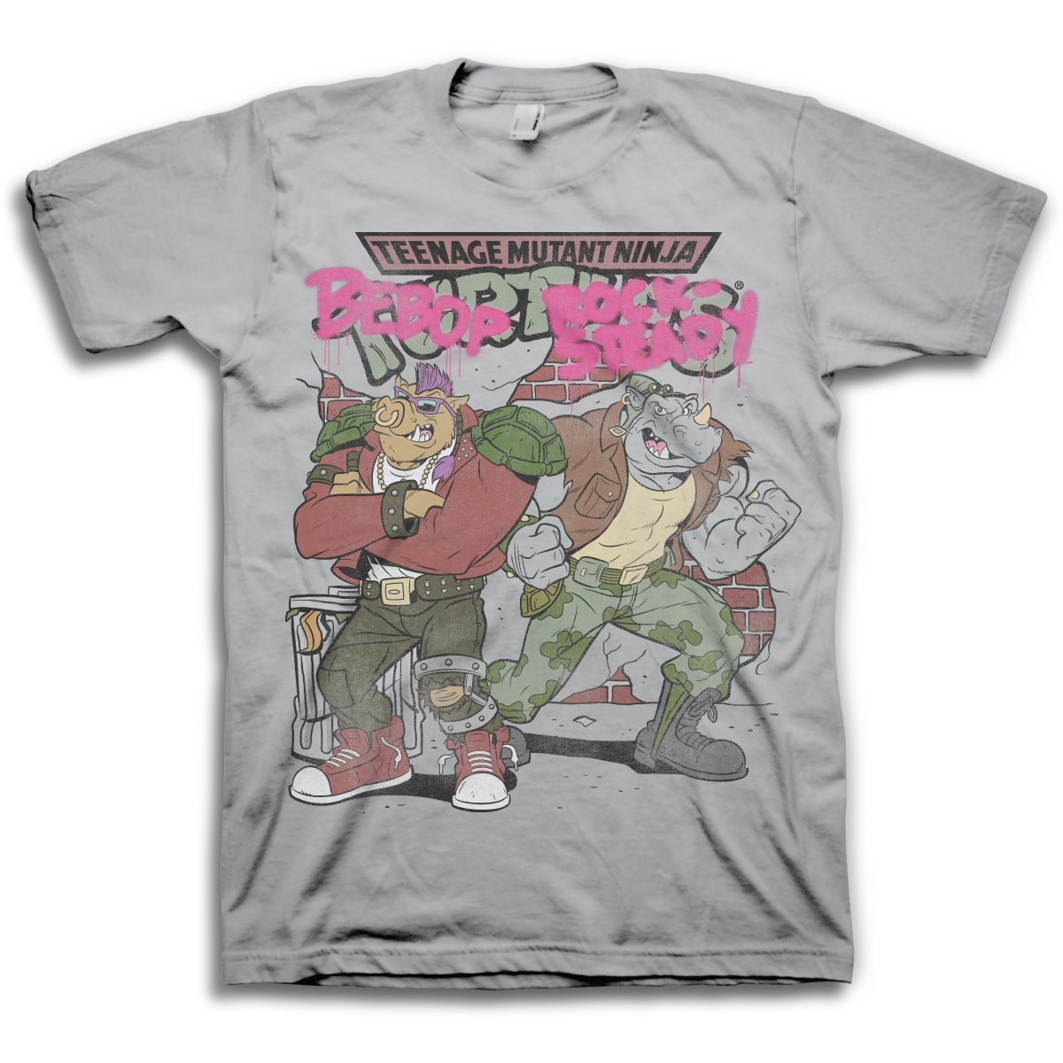 Teenage Mutant Ninja Turtles Bebop & Rocksteady Short Sleeve T-Shirt