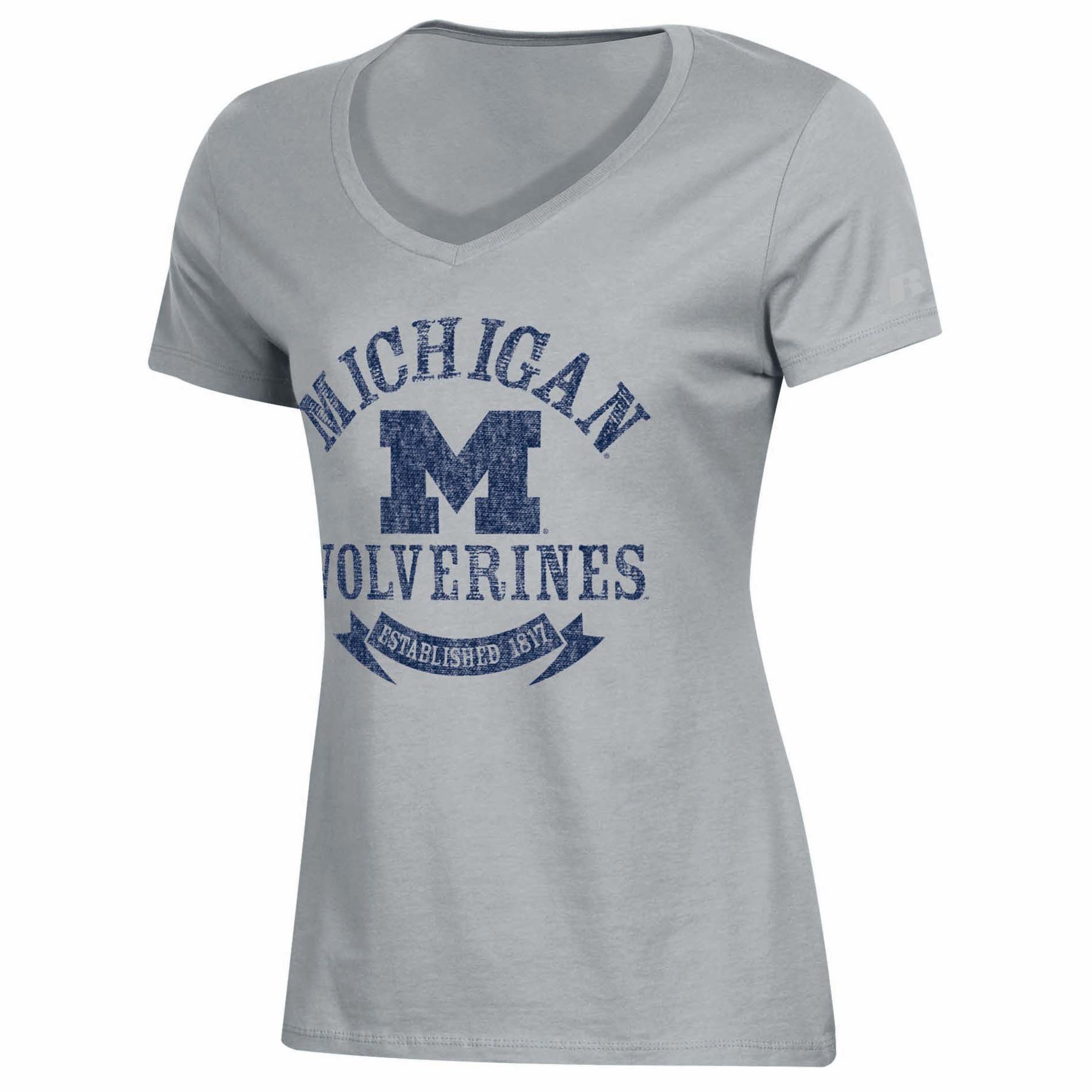 NCAA Women&#8217;s V-Neck T-Shirt &#8211; Michigan Wolverines