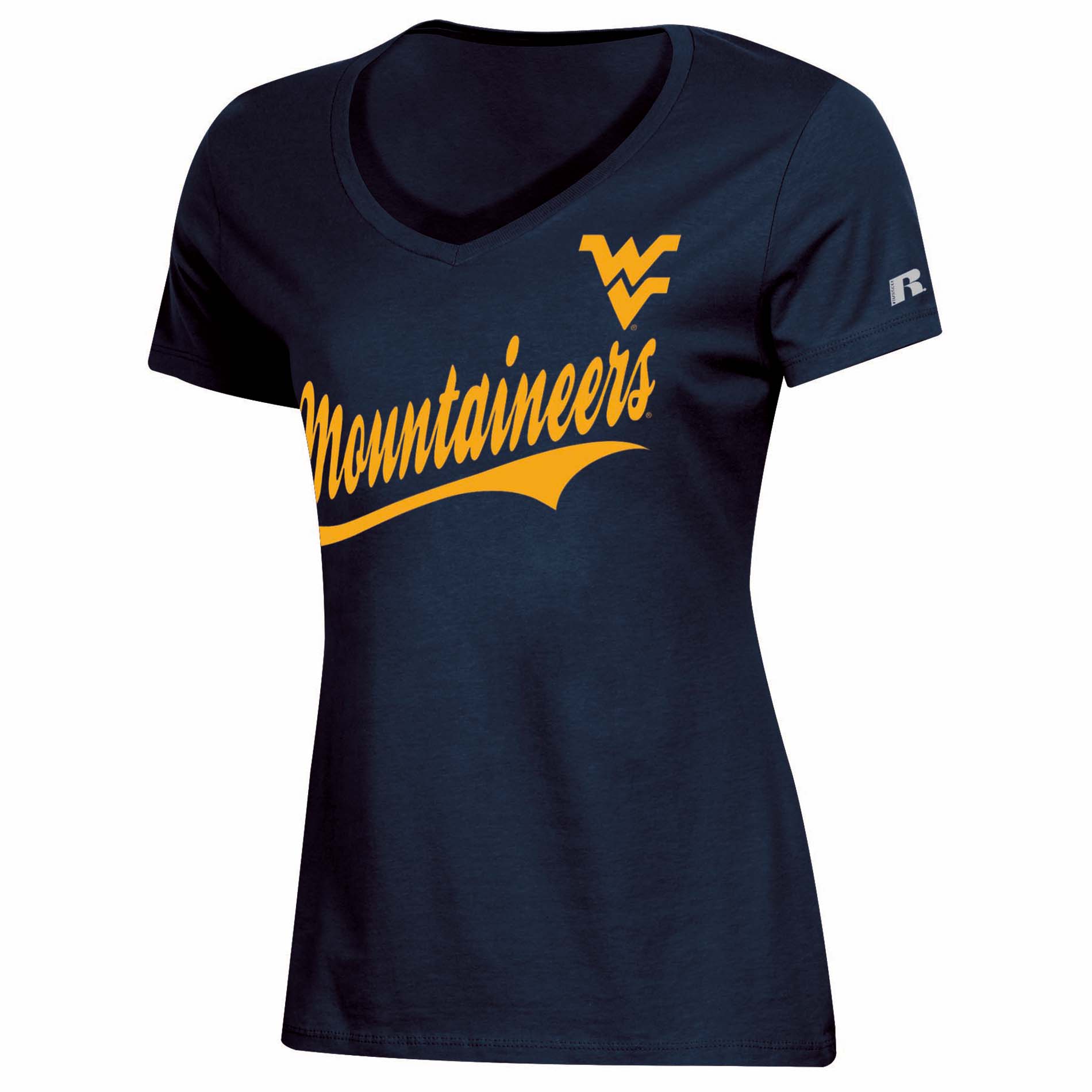 NCAA Women&#8217;s V-Neck T-Shirt &#8211; West Virginia Mountaineers