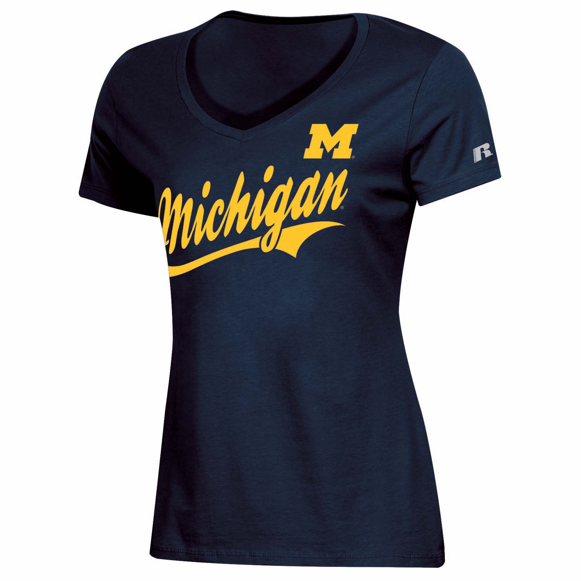 NCAA Women&#8217;s V-Neck T-Shirt &#8211; Michigan Wolverines