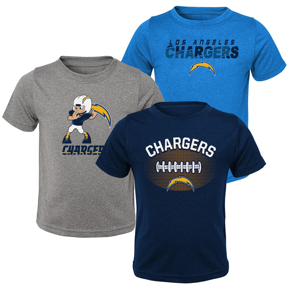 NFL Toddler Boys&#8217; Short Sleeve 3-Piece T-shirt Set &#8211; Los Angeles Chargers