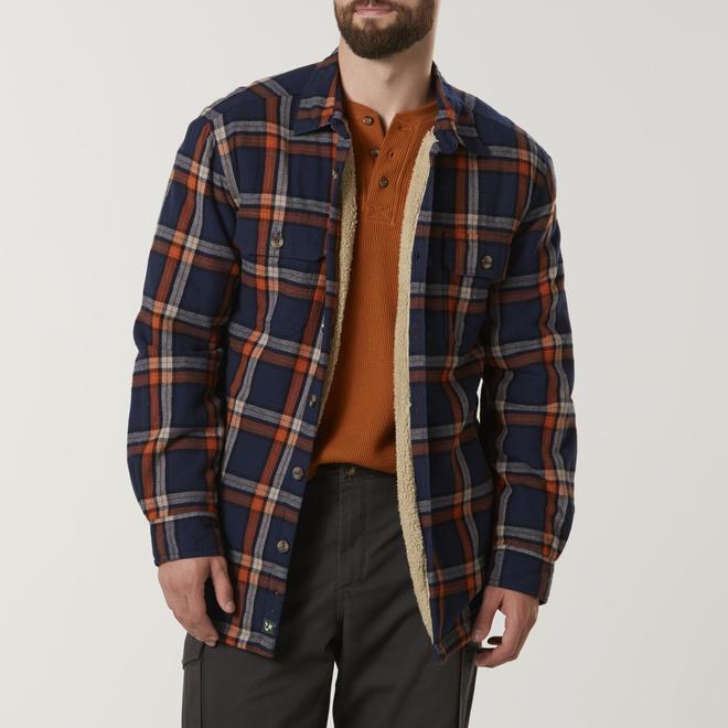 Outdoor Life Men's Big & Tall Flannel Shirt Jacket Plaid