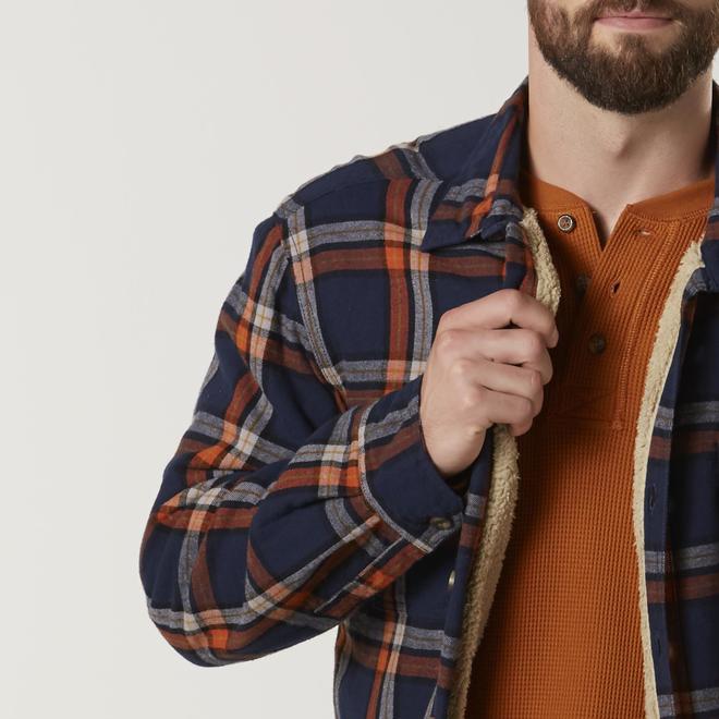 Outdoor Life Men's Big & Tall Flannel Shirt Jacket Plaid