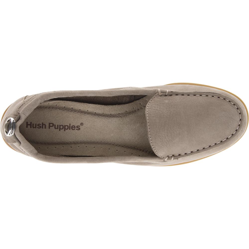Hush Puppies Women's Endless Wink Taupe Comfort Moccasin -  Wide Width Available