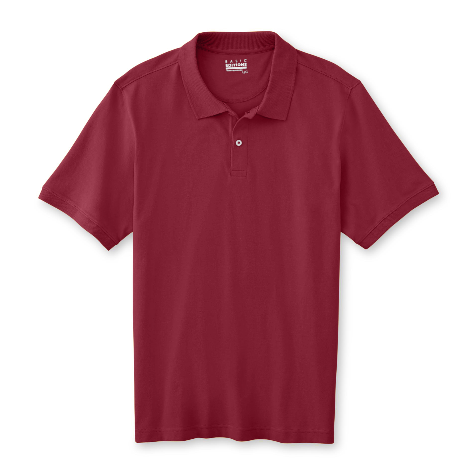 Basic Editions Men's Big & Tall Pique Polo Shirt