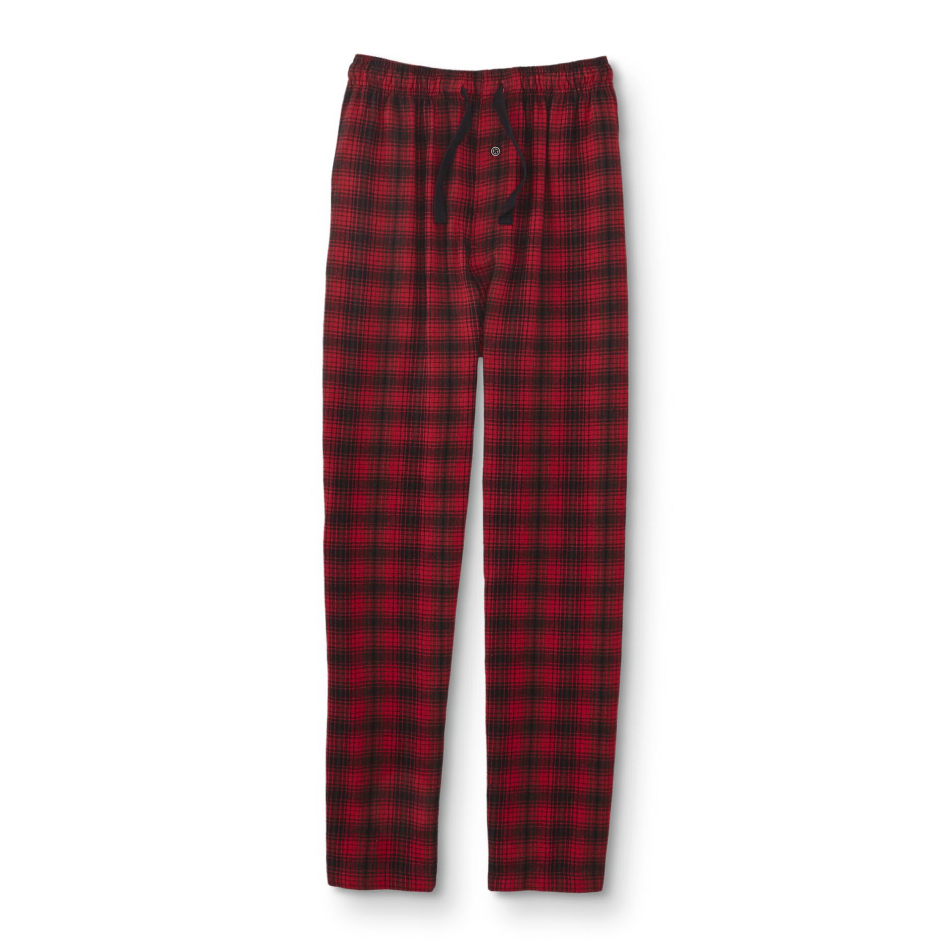 red checkered pajama pants
