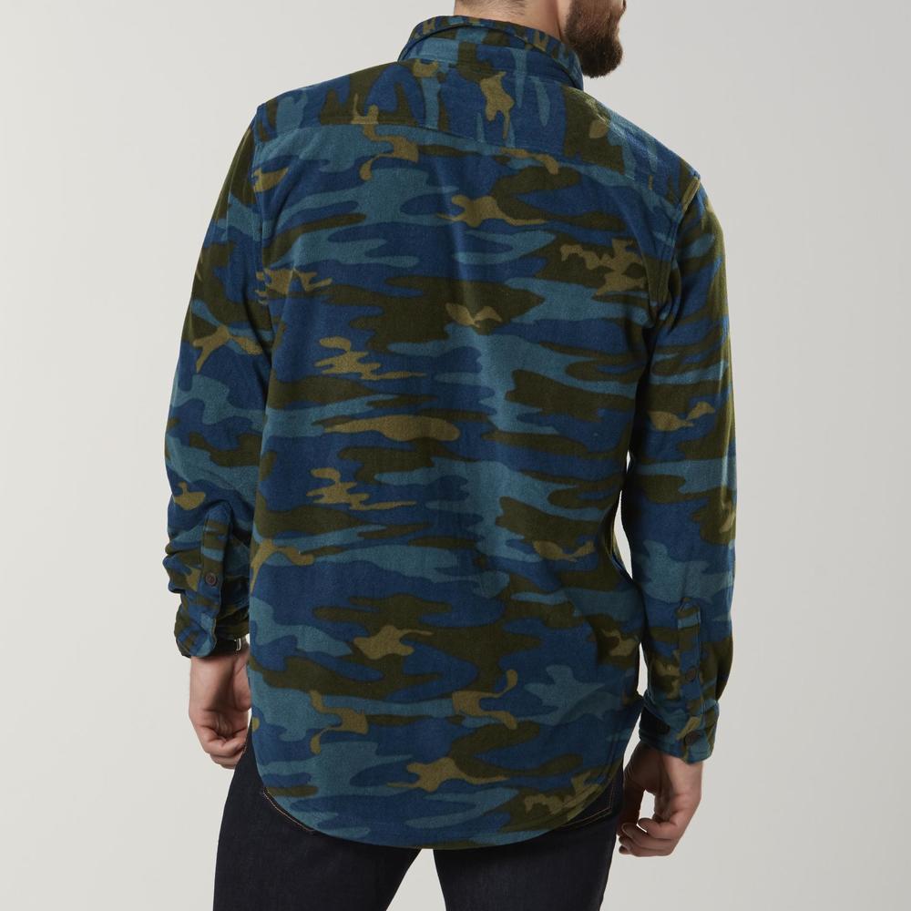 Outdoor Life Men's Fleece Shirt Jacket - Plaid