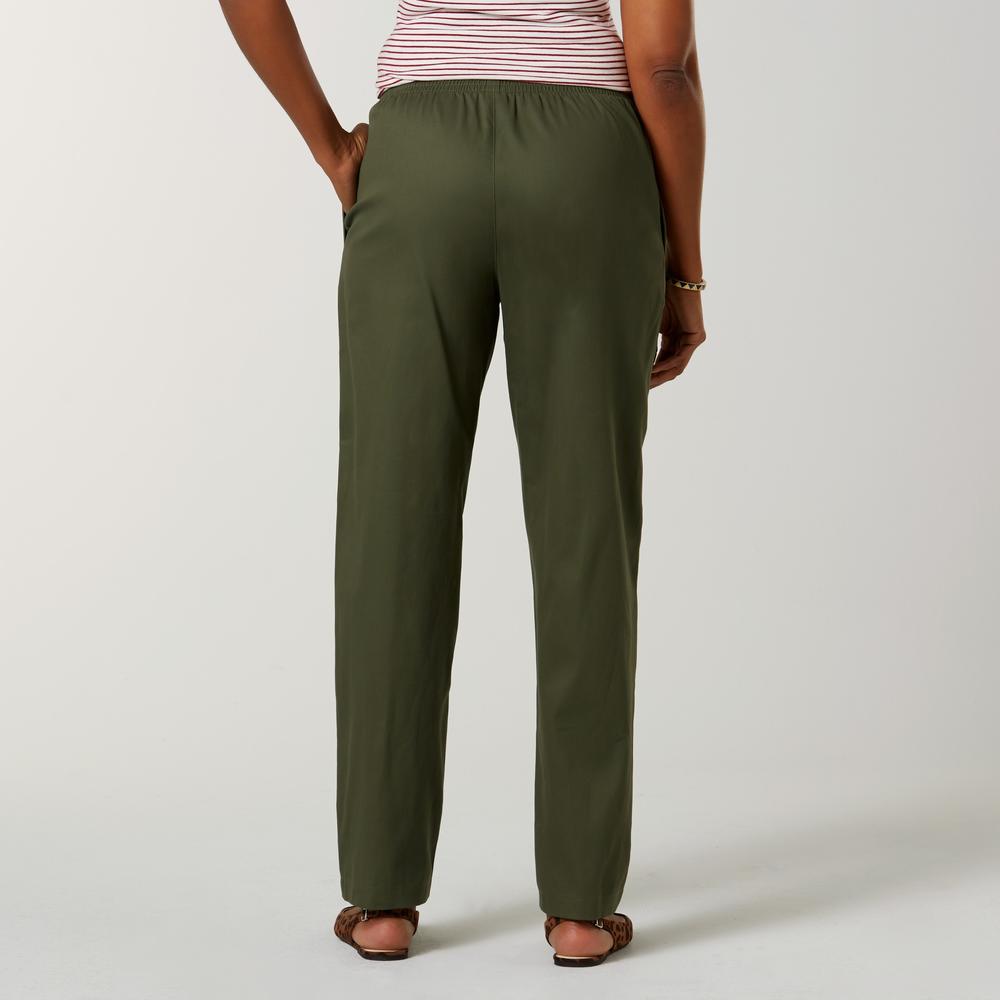 Basic Editions Women's Twill Pants