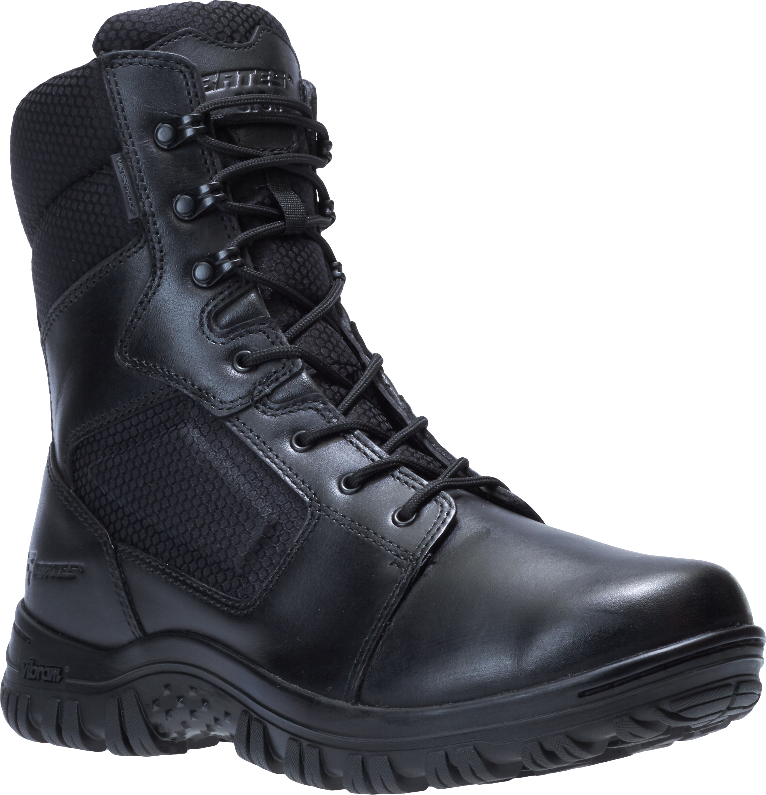 Bates Men's Manuever Black 8" Waterproof Boot - Wide Width Available