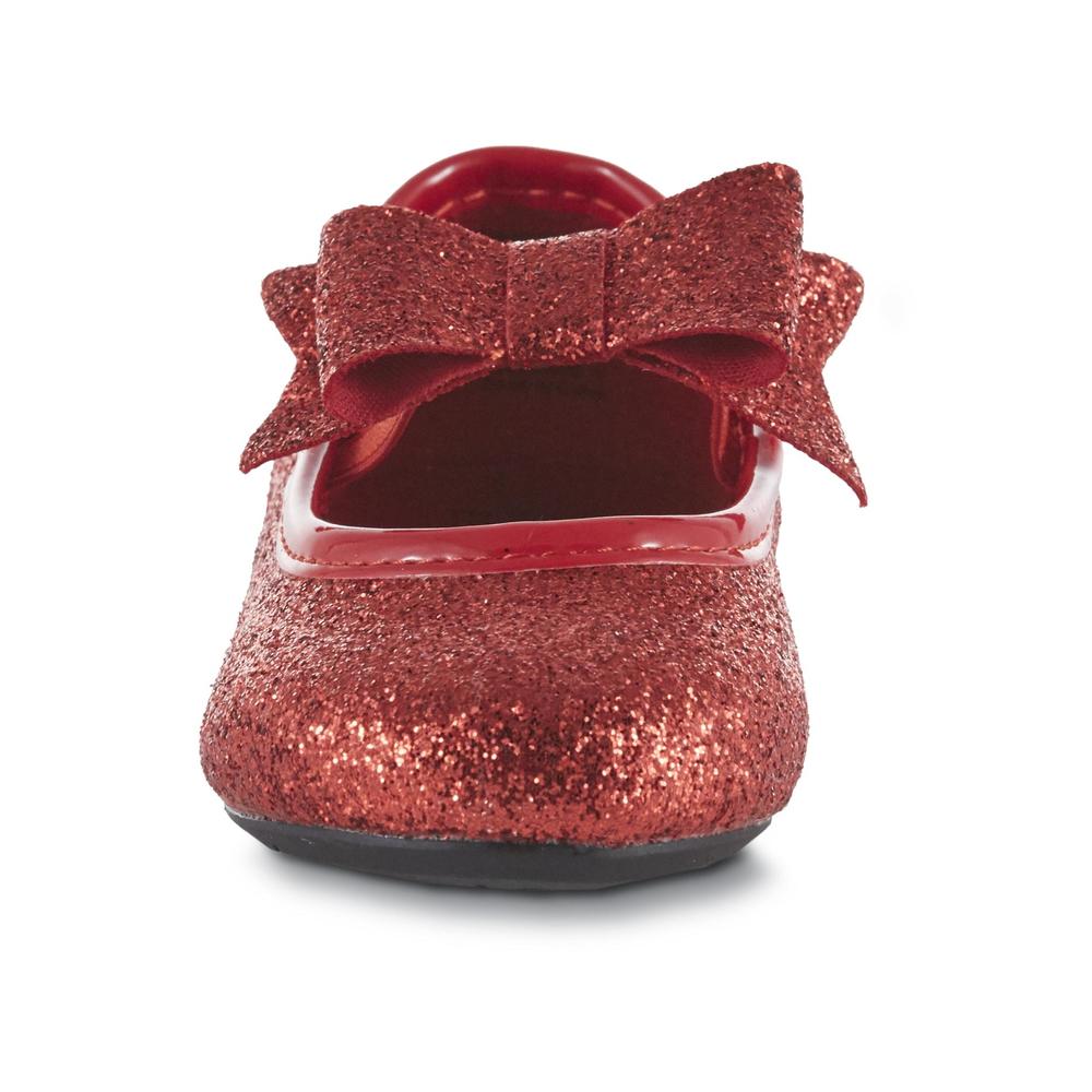 Simply Styled Toddler Girls' Dottie Ballet Flat - Red
