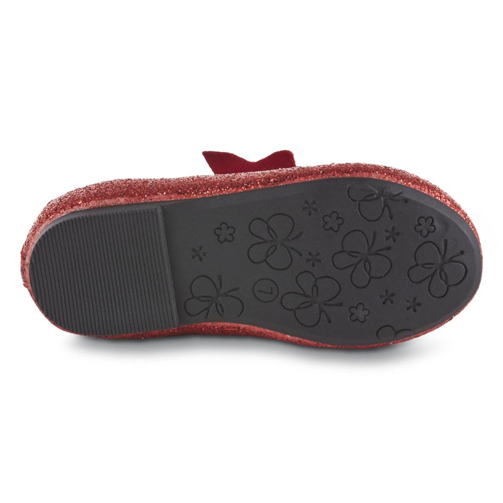 Simply Styled Toddler Girls' Dottie Ballet Flat - Red