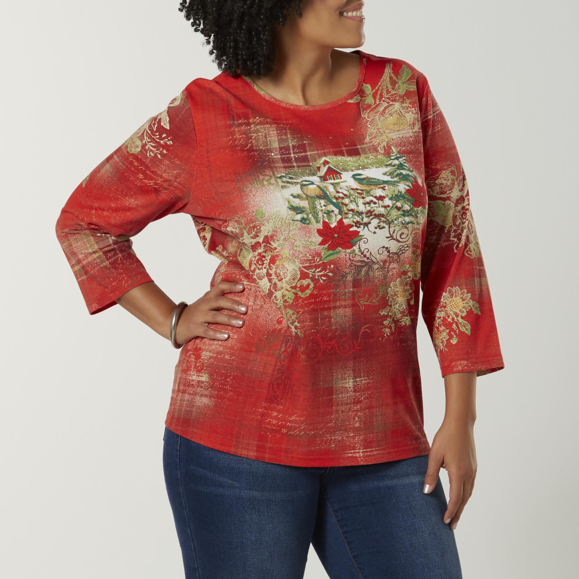 Laura scott women's plus size tops clearance