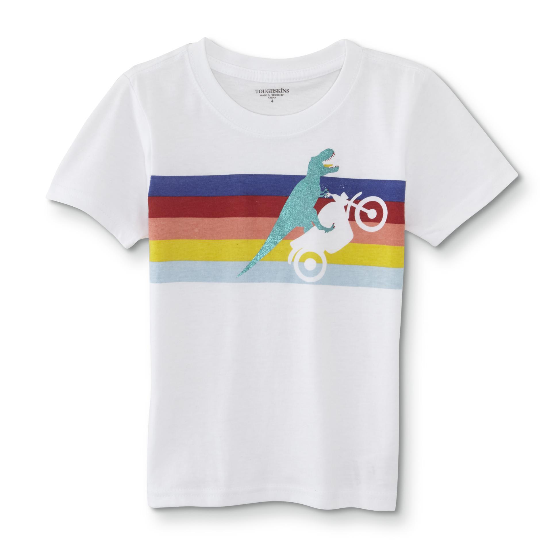Toughskins Boys' Graphic T-Shirt - Dinosaur/Motorcycle