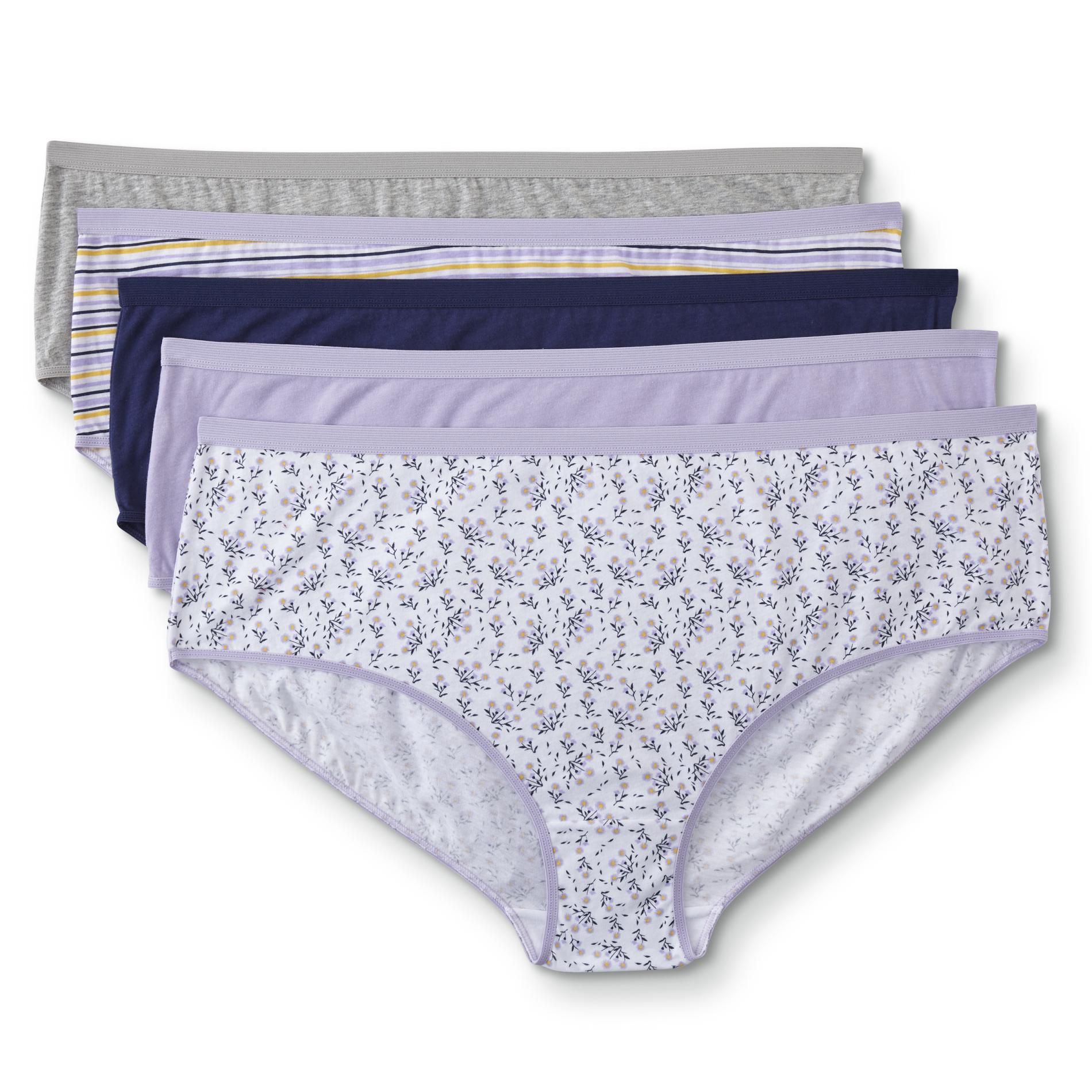 Joe Boxer Plus Women's Plus 6Pack Brief Panties Assorted