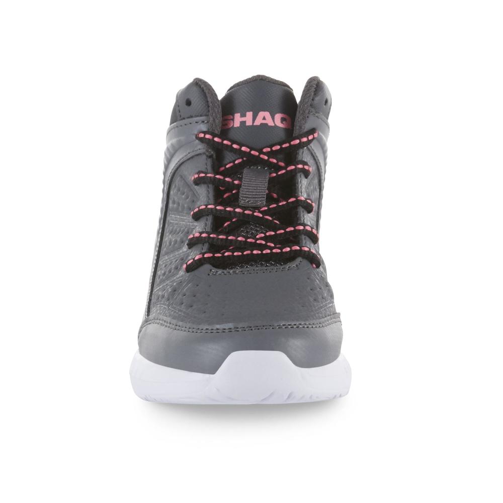 Shaq Girls' Precision HighTop Basketball Shoe Gray/Pink