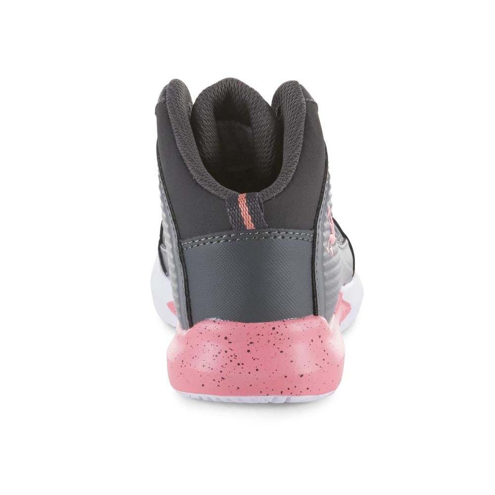 Shaq Girls' Precision HighTop Basketball Shoe Gray/Pink
