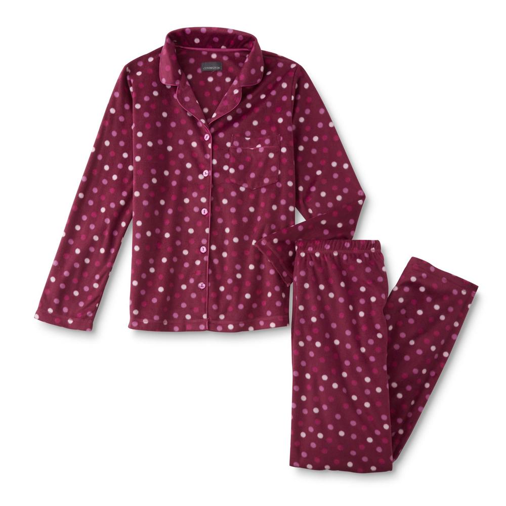 Covington Women's Plus Pajama Top & Pants - Dots