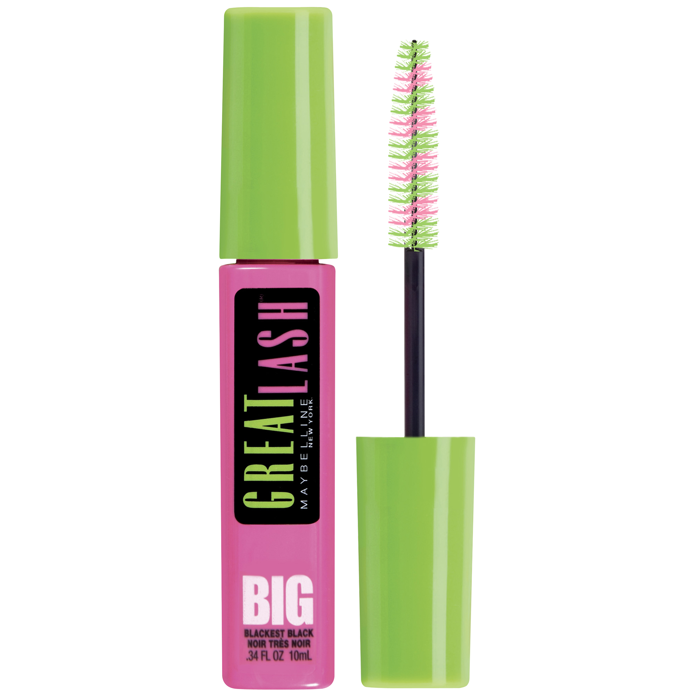 Maybelline New York Great Lash BIG Washable Mascara, Blackest Black Maybelline New York Great Lash BIG Washable Mascara, Blackest Black