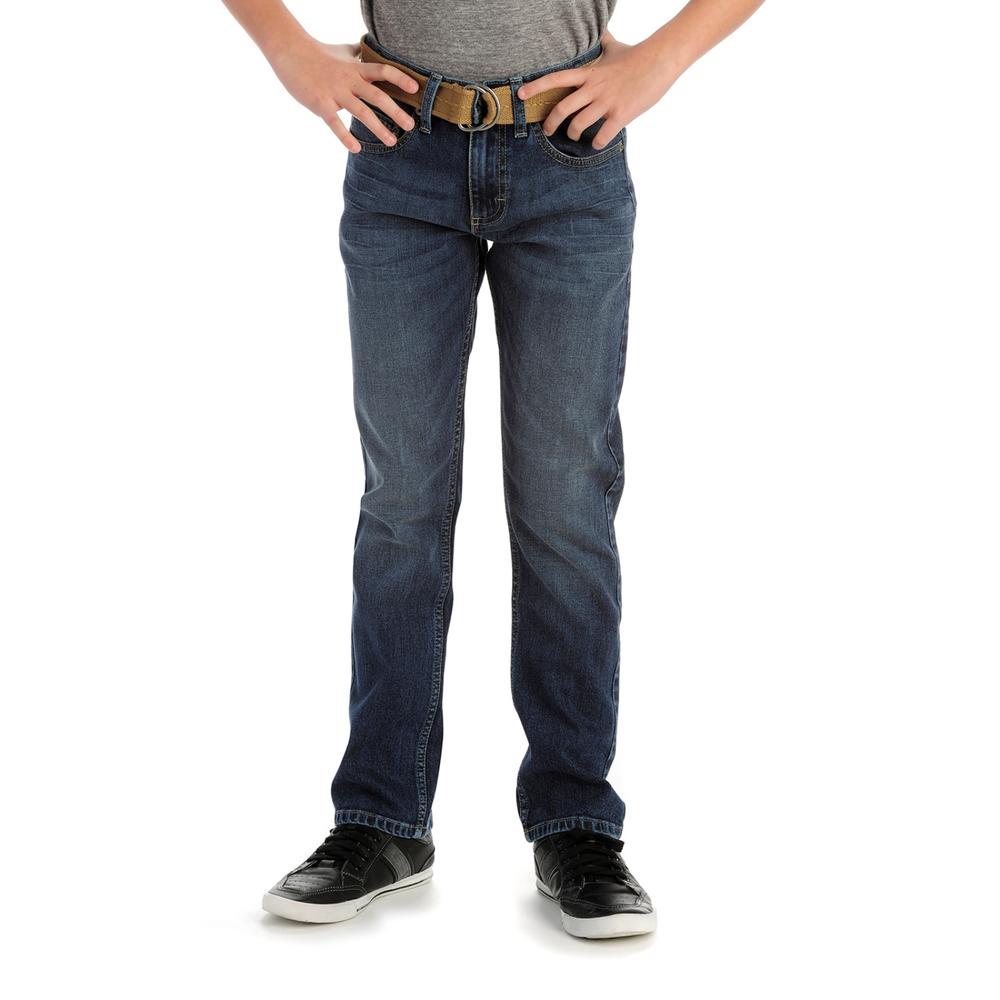 LEE Boy's Belted Straight Leg Jeans