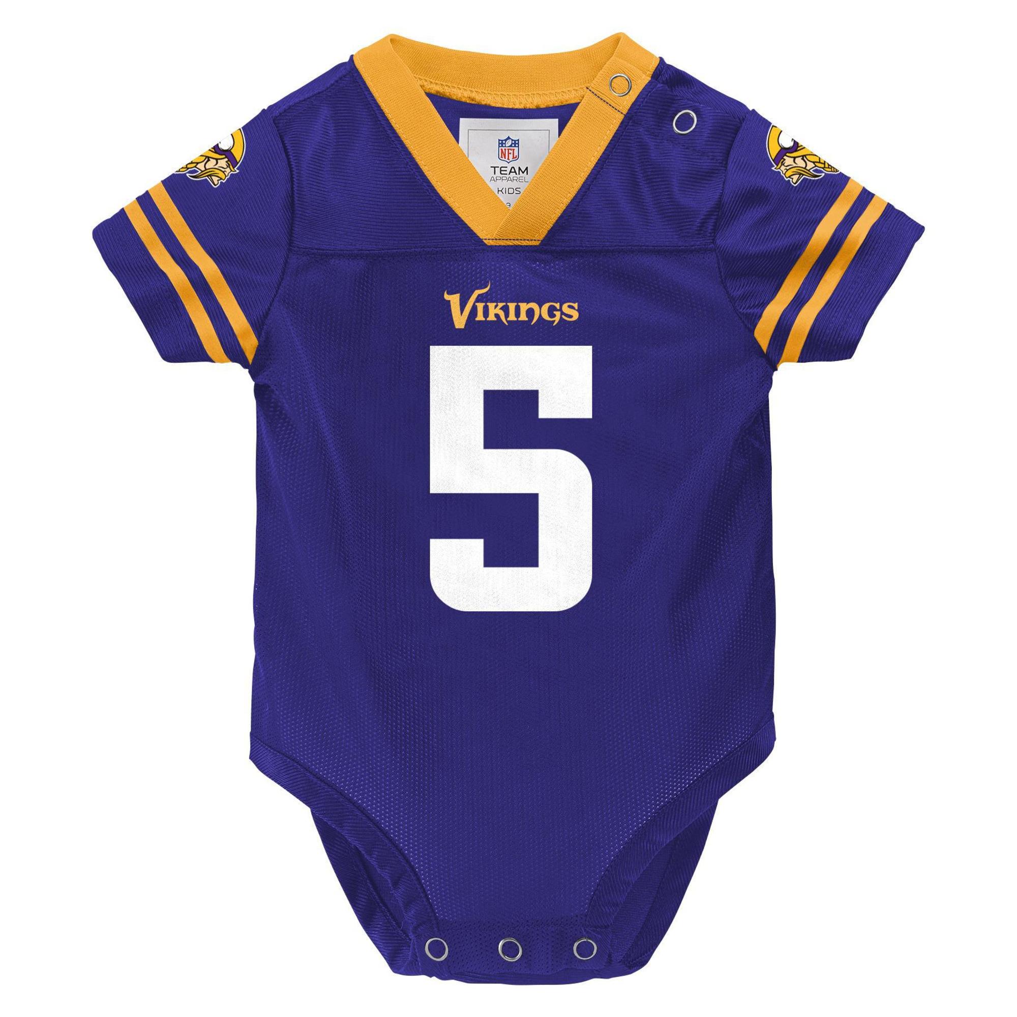 NFL Infants' Player Jersey Bodysuit - Minnesota Vikings Teddy Bridgewater