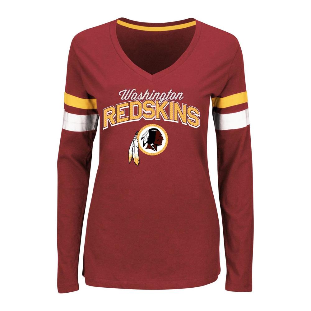 NFL Women's V-Neck T-Shirt - Washington Redskins