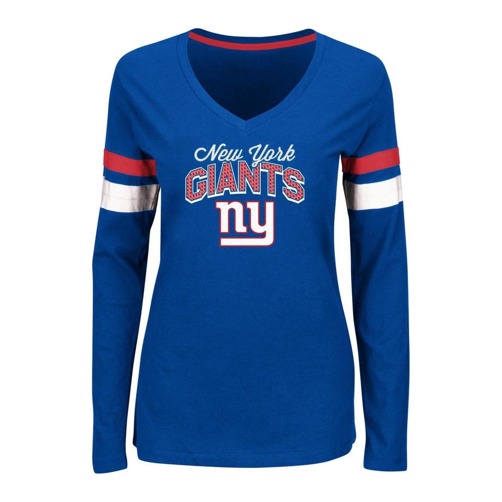NFL Women's V-Neck T-Shirt - New York Giants