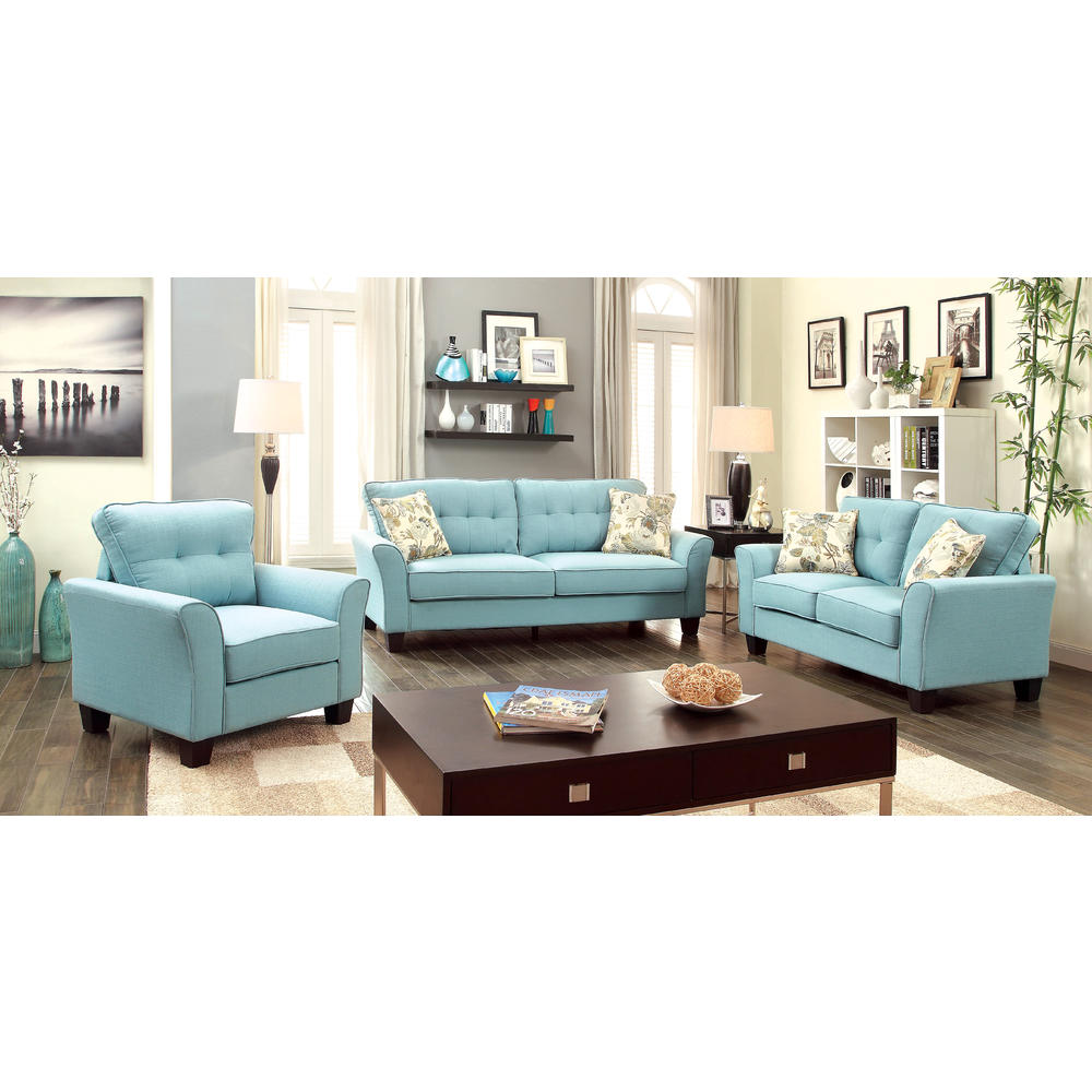 Furniture of America Varris Transitional Flared Arm 3-Piece Set