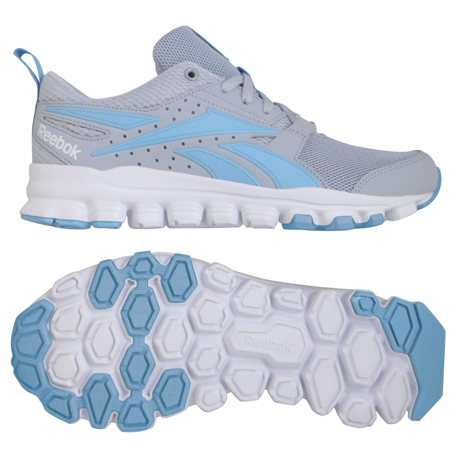 Reebok Women's Hexaffect Sport Gray/Light Blue Running Shoe