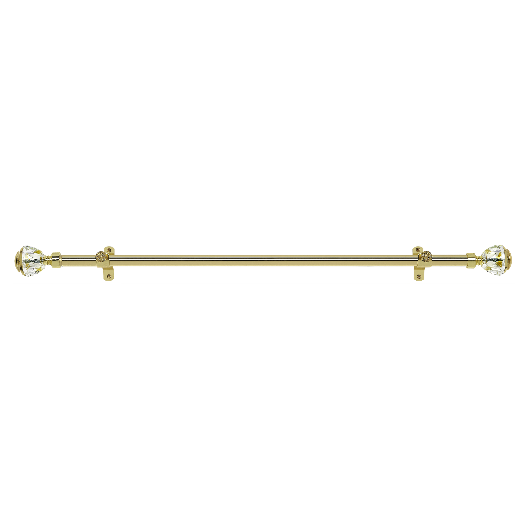 Achim Royale Decorative Drapery Rod & Finial Ritz Gold