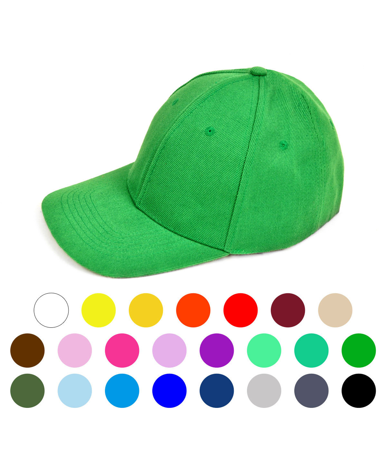 Selini NY Plain Promotional Solid Color Baseball Cap