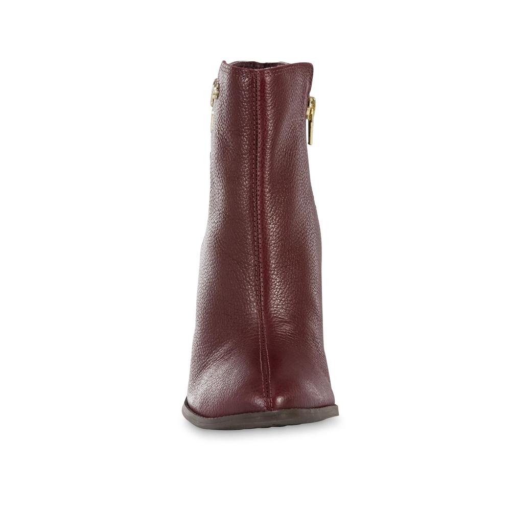 Cravo & Canela Women's Leather Boot - Burgundy