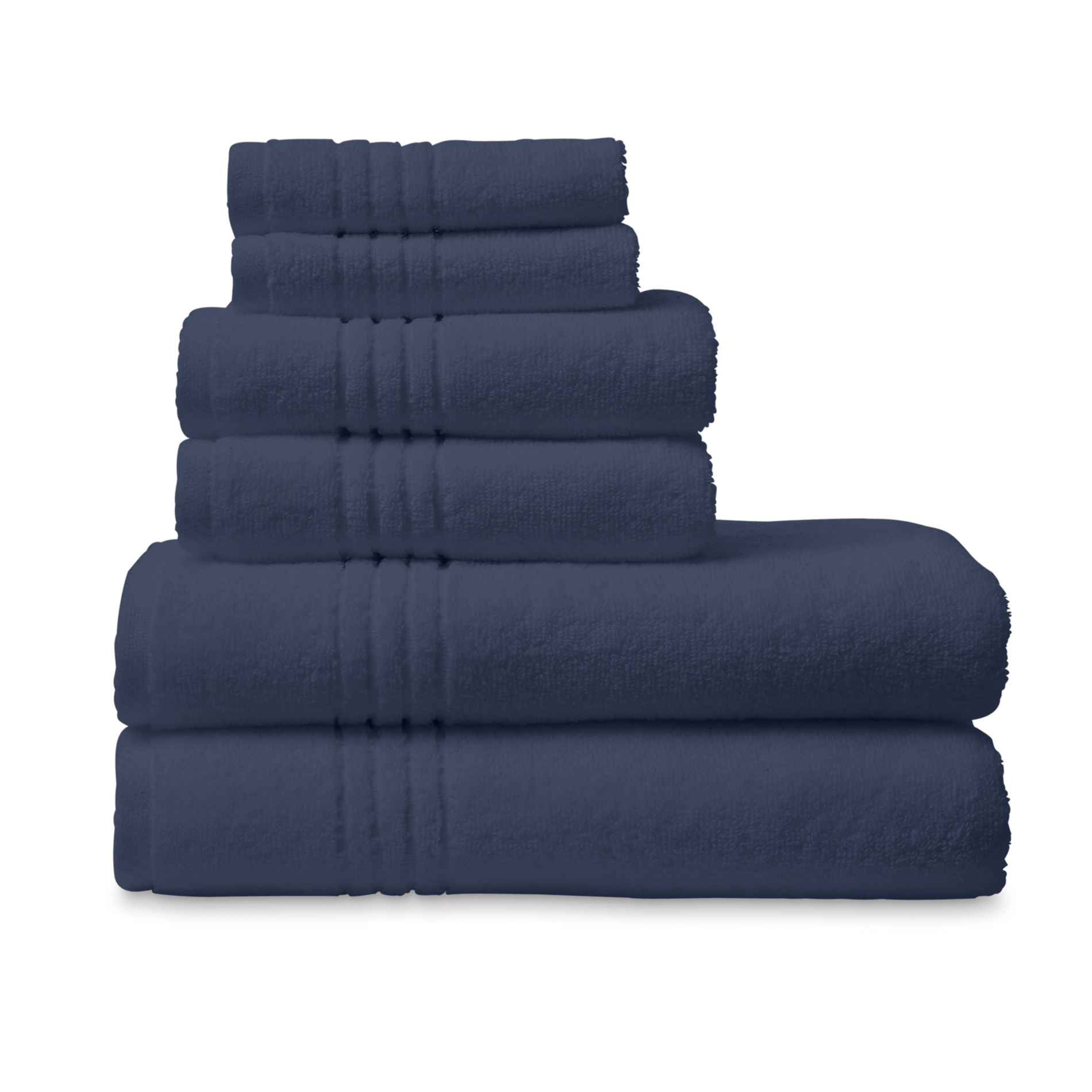 Colormate 6 Piece Soft Amp Plush Bath Towel Set