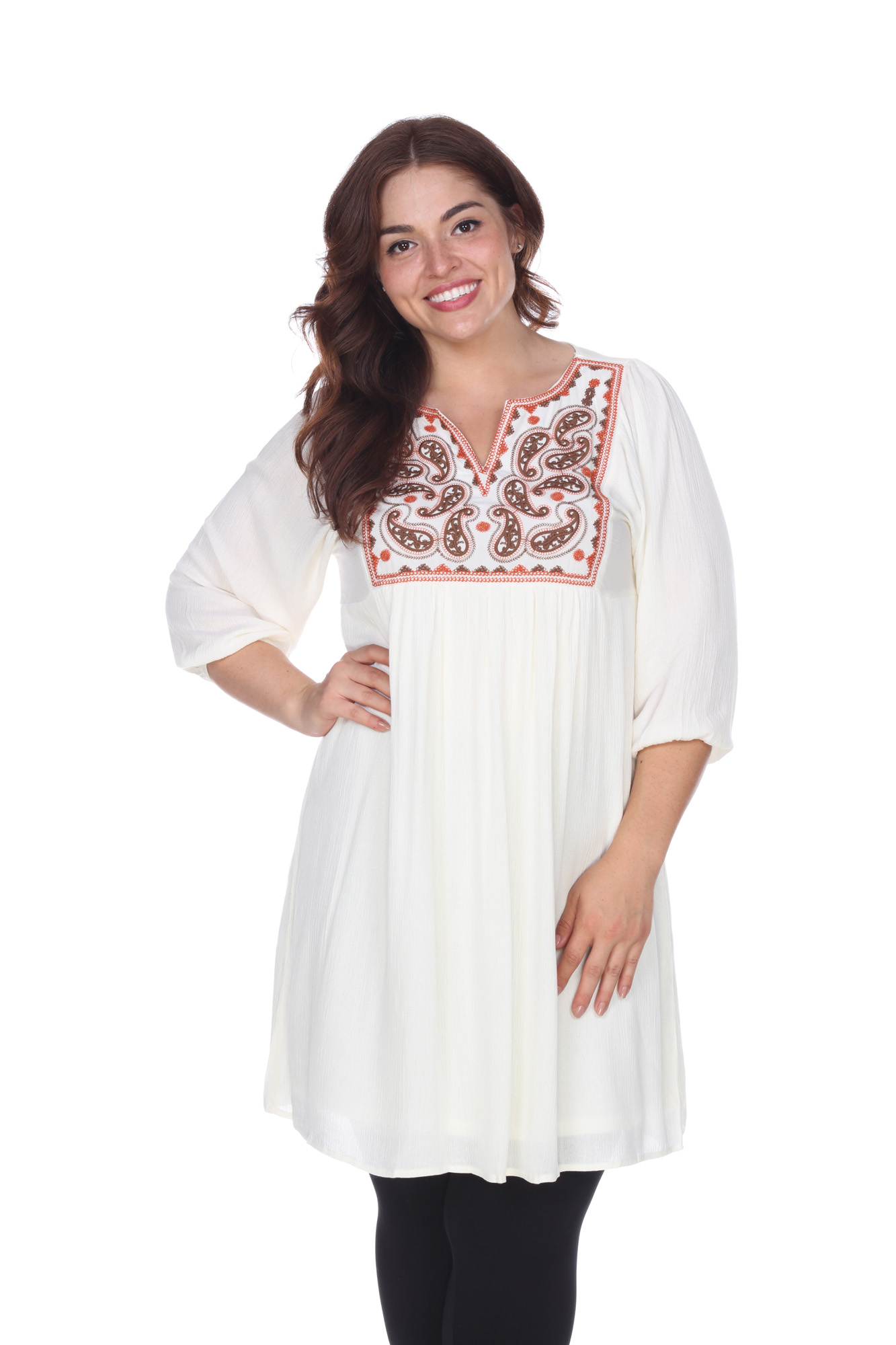 White Mark Plus 'Marcella' Embroidered Dress - Clothing - Women's ...