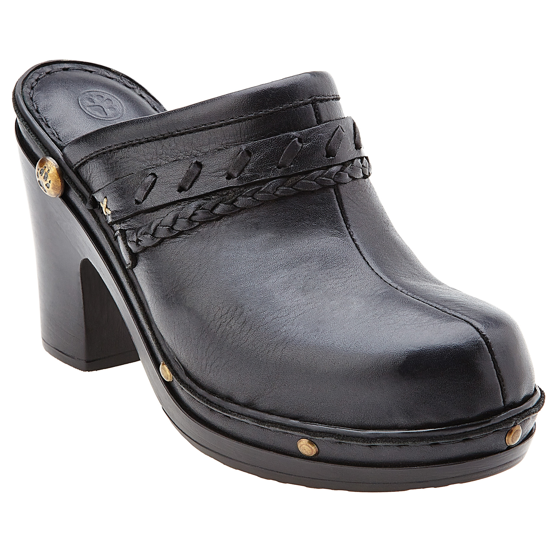 Lobo Solo Women's Mallorca Black HighHeel Clog