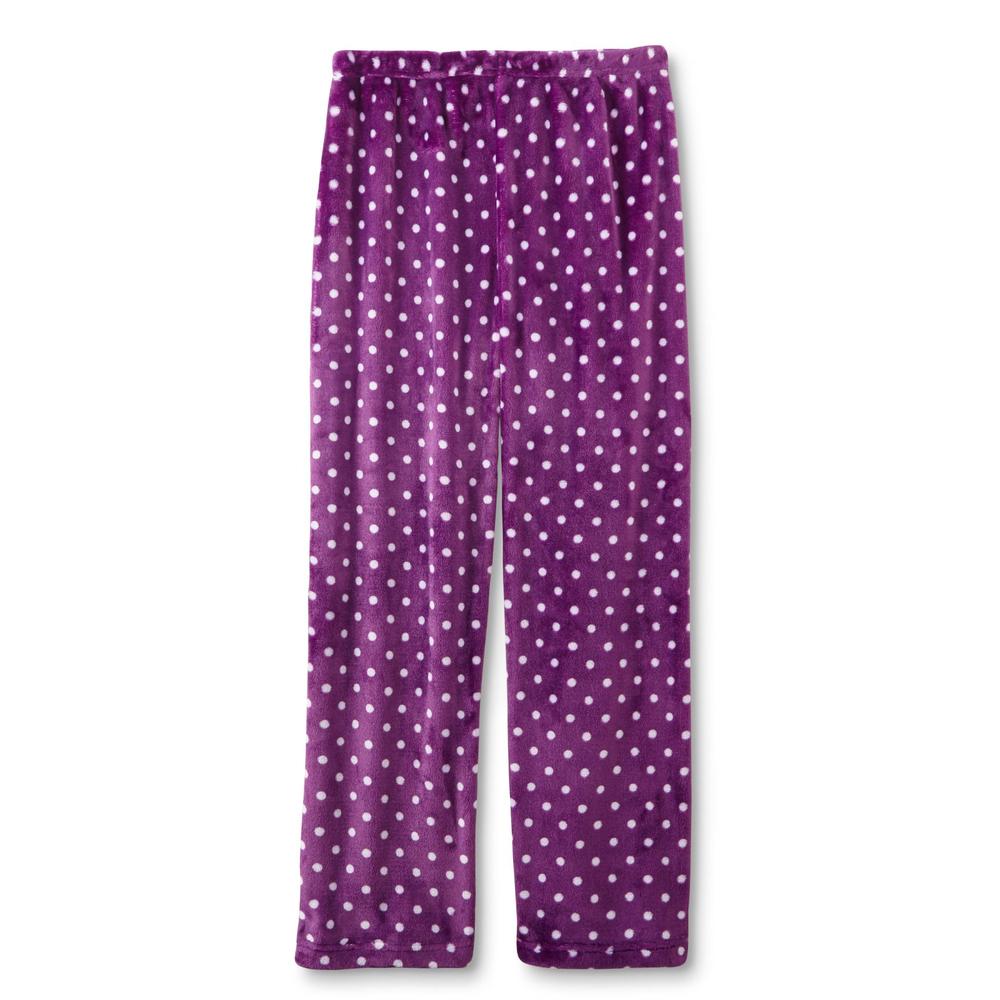 Laura Scott Women's Plus Pajama Shirt, Pants & Socks - Dots