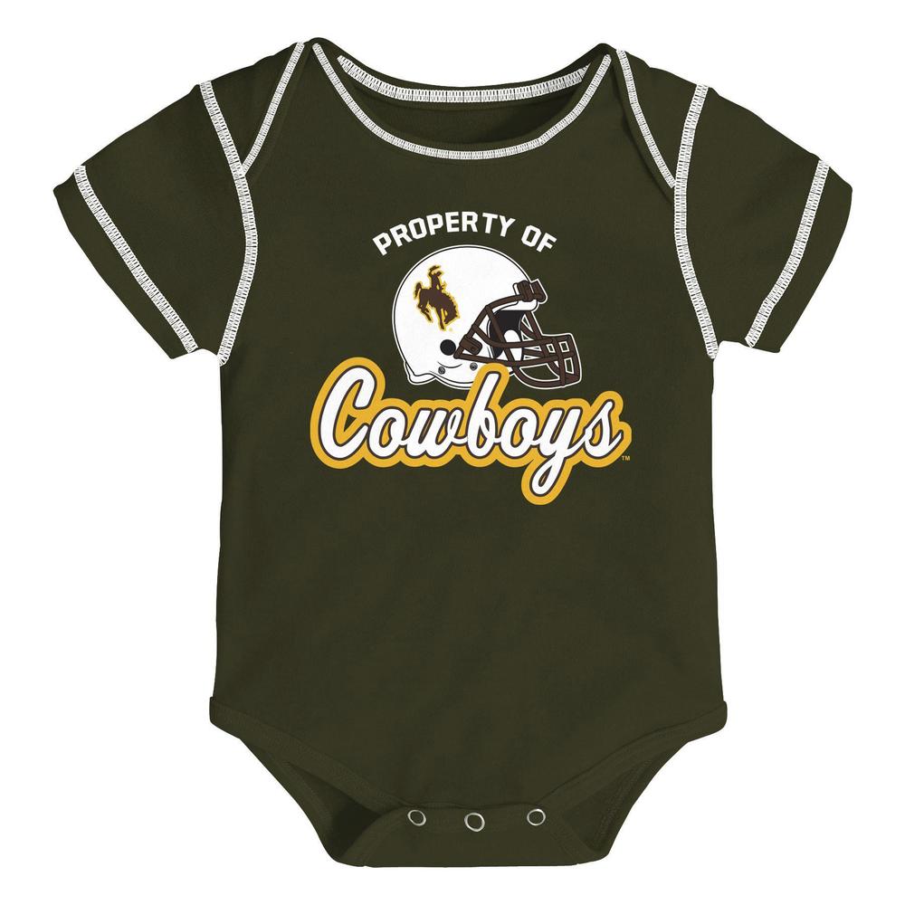 Newborn & Infant Boys' 3-Pack Bodysuits - University of Wyoming