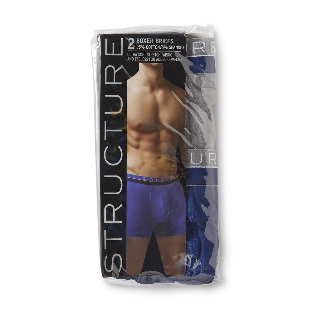 Structure Men's 2-Pairs Square Cut Boxer Briefs