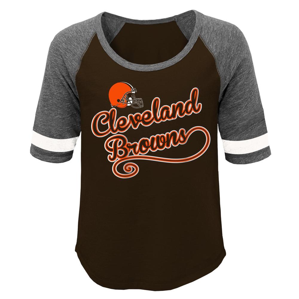 NFL Juniors' Raglan T-Shirt - Cleveland Browns