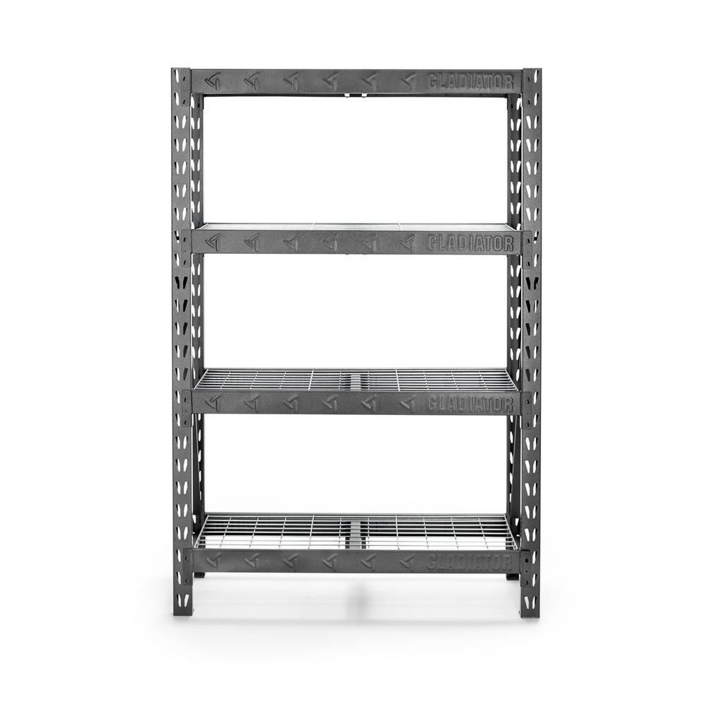 Gladiator Premium Welded Steel Rack Shelving Units, 48" Wide x 72" High