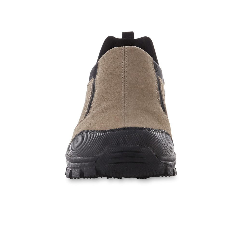 Outdoor Life Men's Bryd Moc Taupe/Black Slip-On Waterproof Hiking Shoe