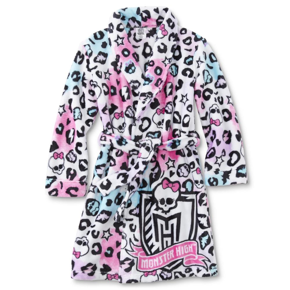 Monster High Girls' Bathrobe - Leopard Print