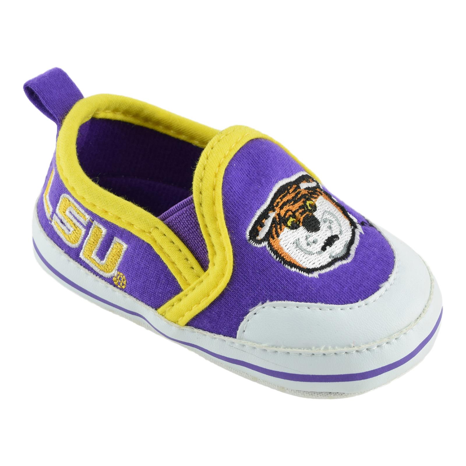 NCAA Newborn & Infant Louisiana State University Tigers Soft Sole Shoes