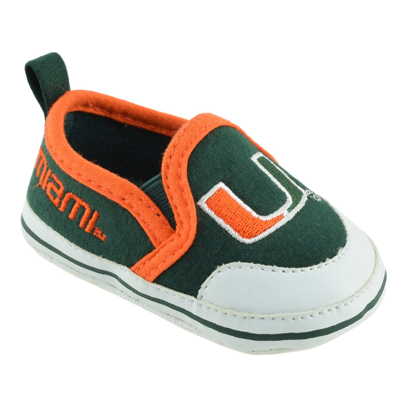 NCAA Newborn & Infant University of Miami Hurricanes Soft Sole Shoes